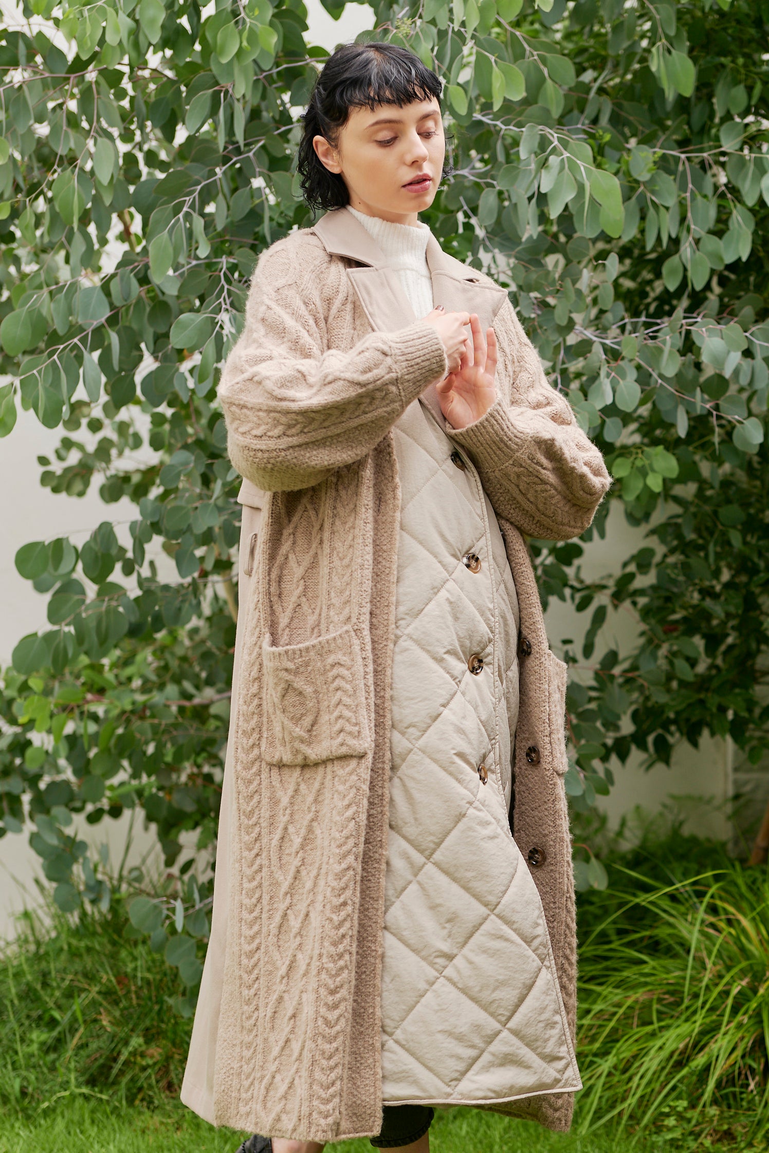 4WAY KNIT&QUILTING COAT – KOH.style