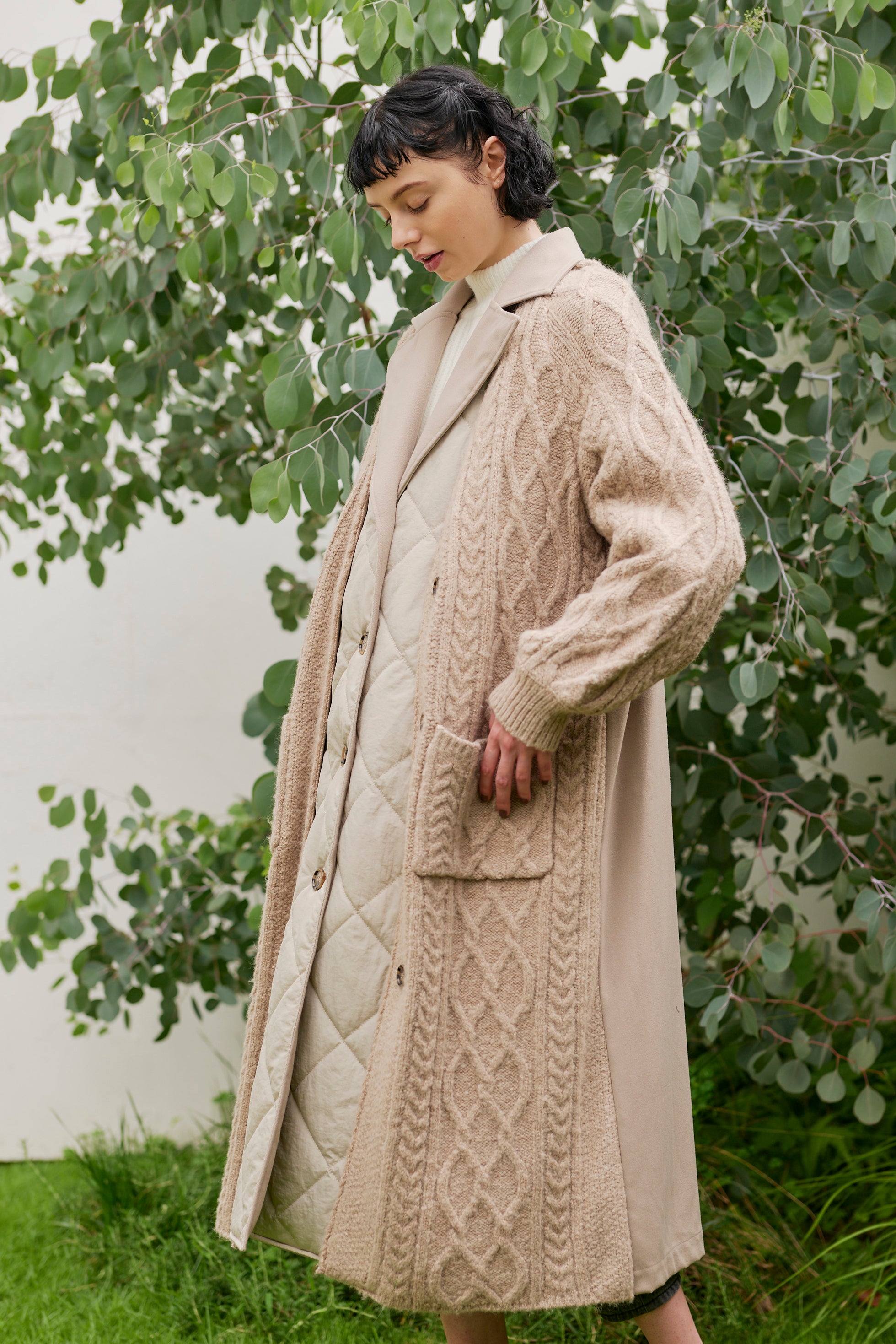 4WAY KNIT&QUILTING COAT – KOH.style