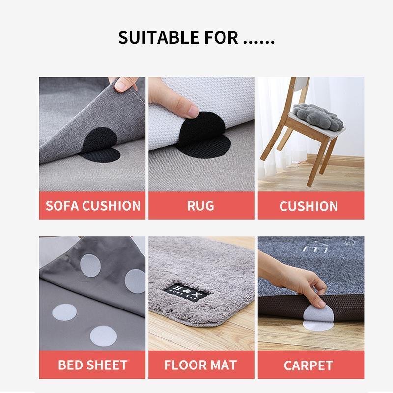 Rug Anchors Carpet Non-Slip Hook and Loop（5 pairs / box） – Seashelter