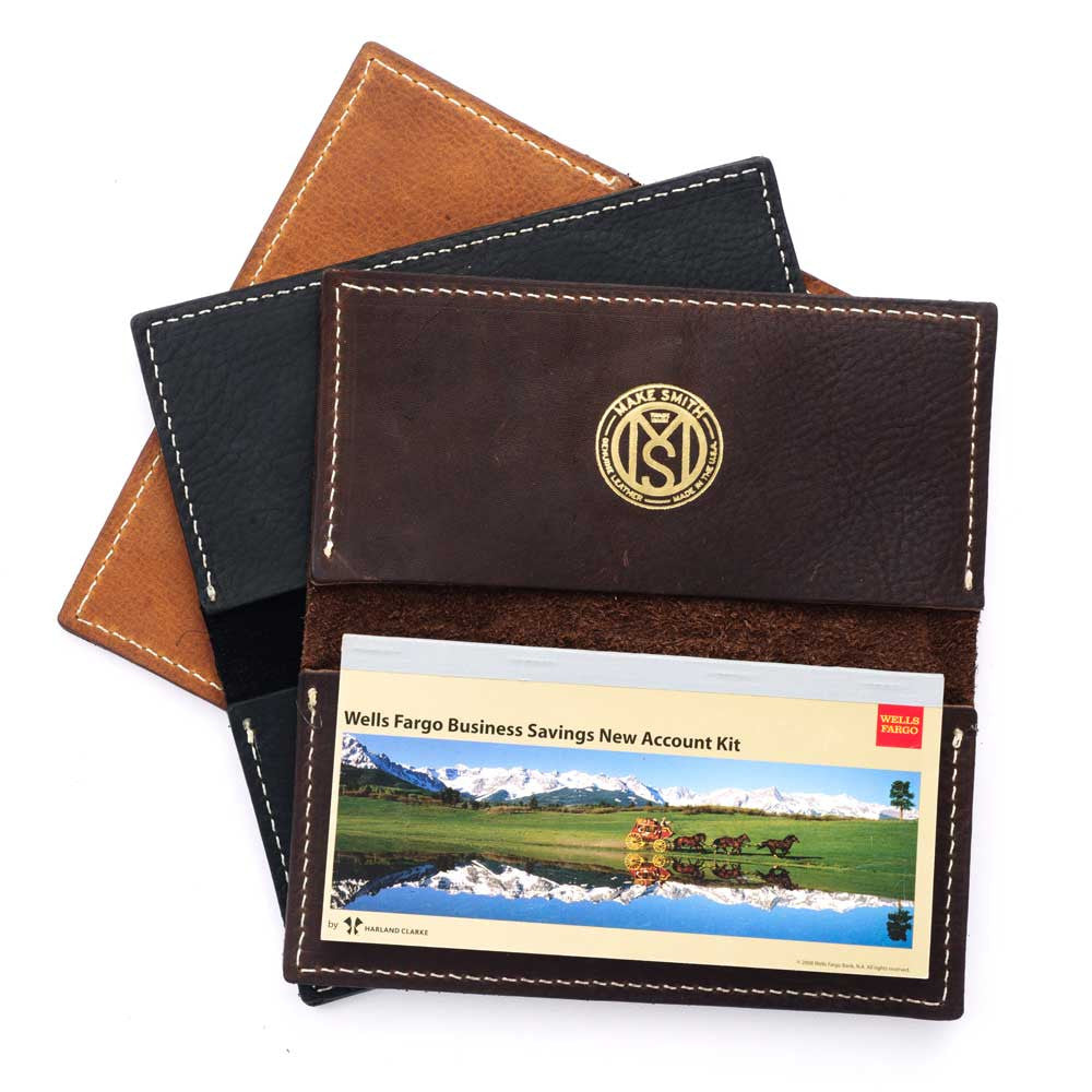 leather checkbook covers associated banks