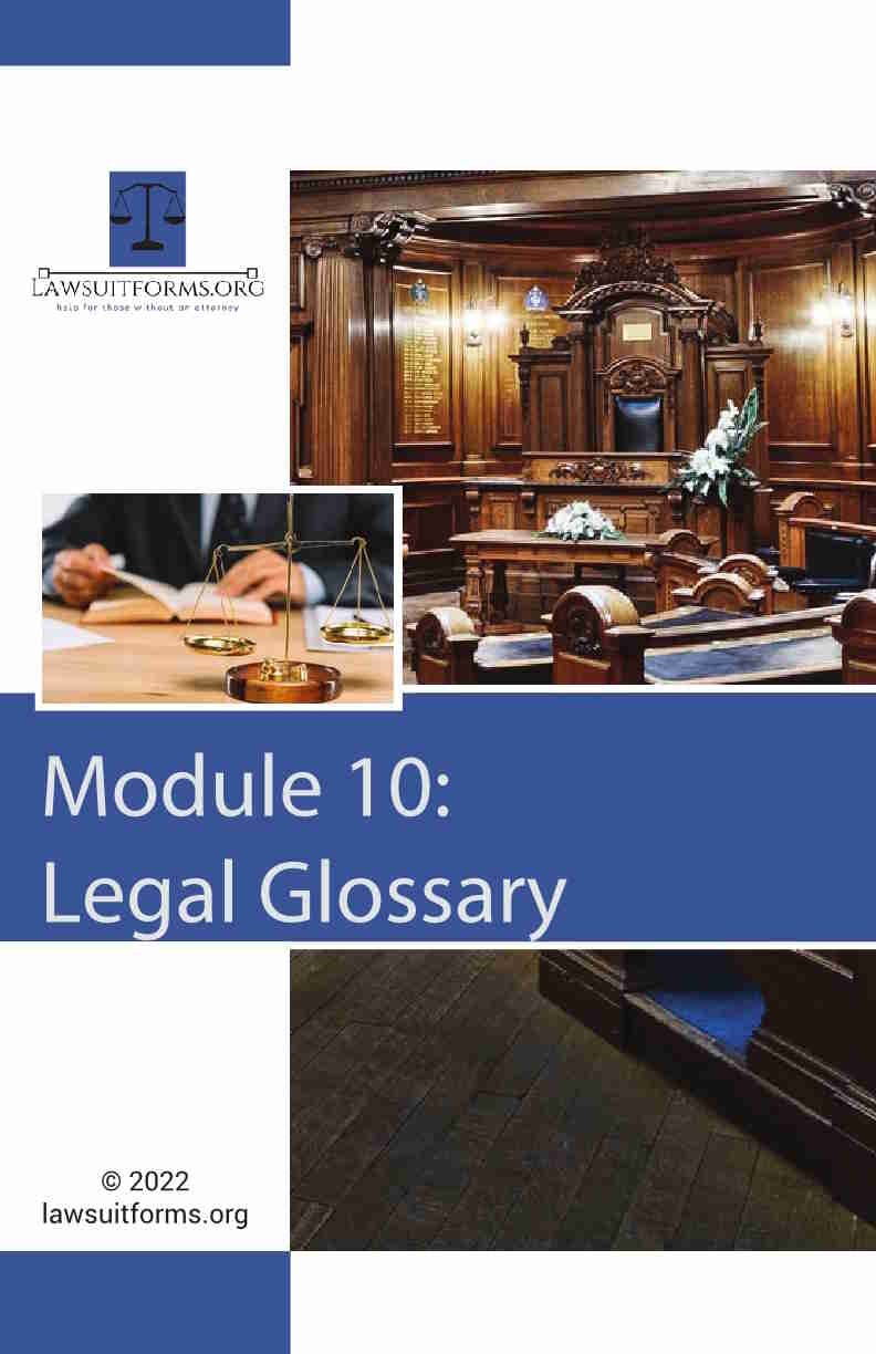 Legal Glossary