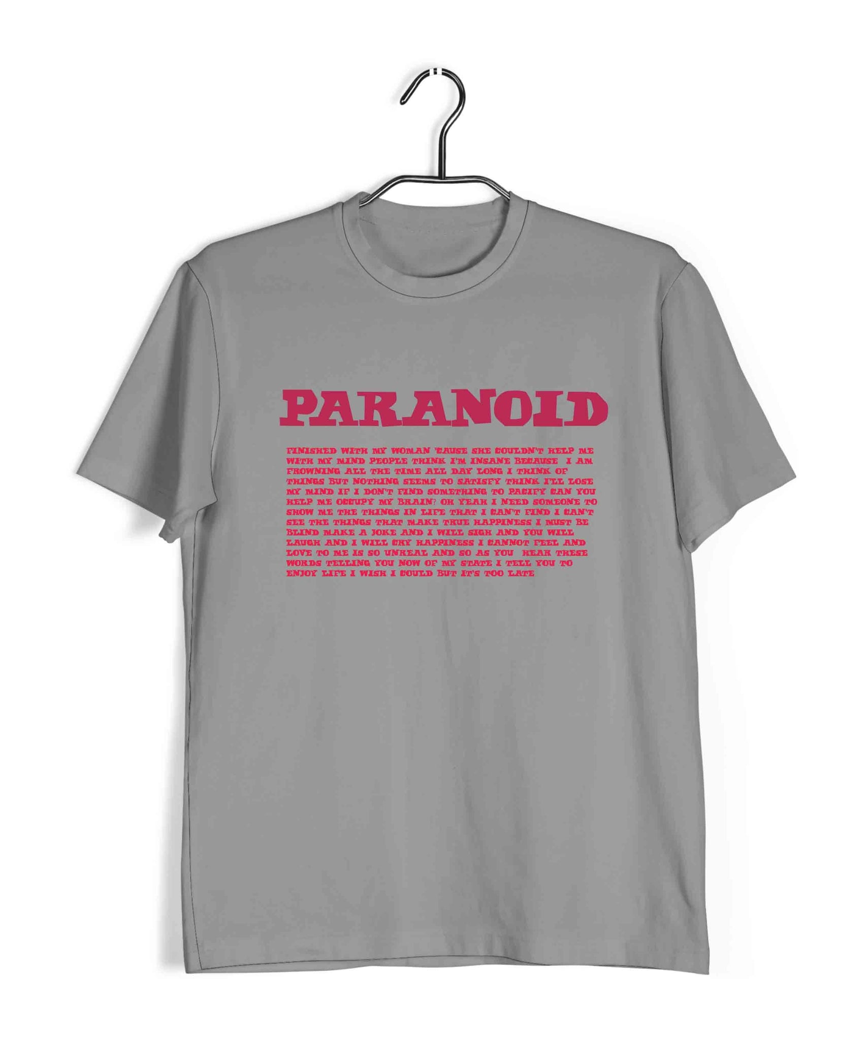 black sabbath paranoid shirt