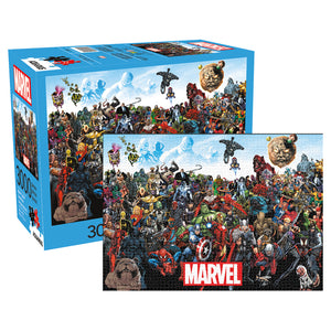 Marvel Comics - Heroes & Villains Collage 3000 piece Jigsaw Puzzle Aquarius
