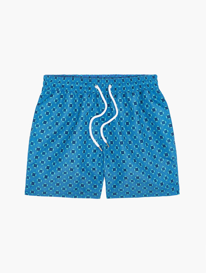 Louis Vuitton Signature Swim Board Shorts Blue France. Size M0