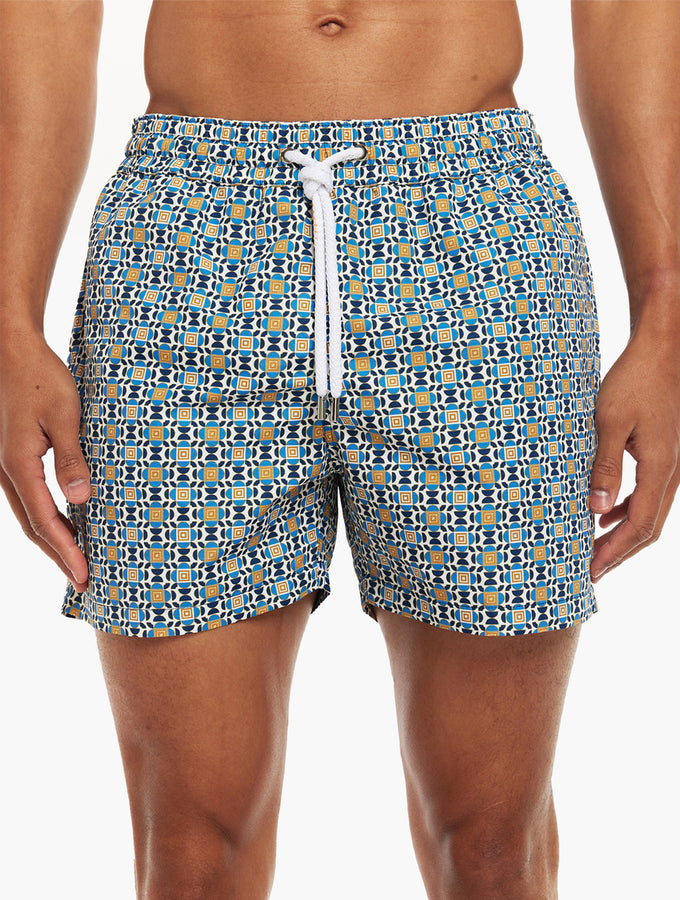 Louis Vuitton Bandana Board Swim Shorts Blue/White