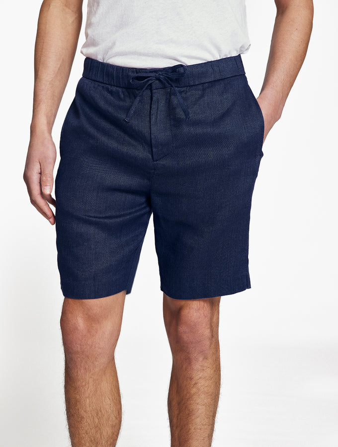 Men's Linen Shorts Lake Blue - LinenMe