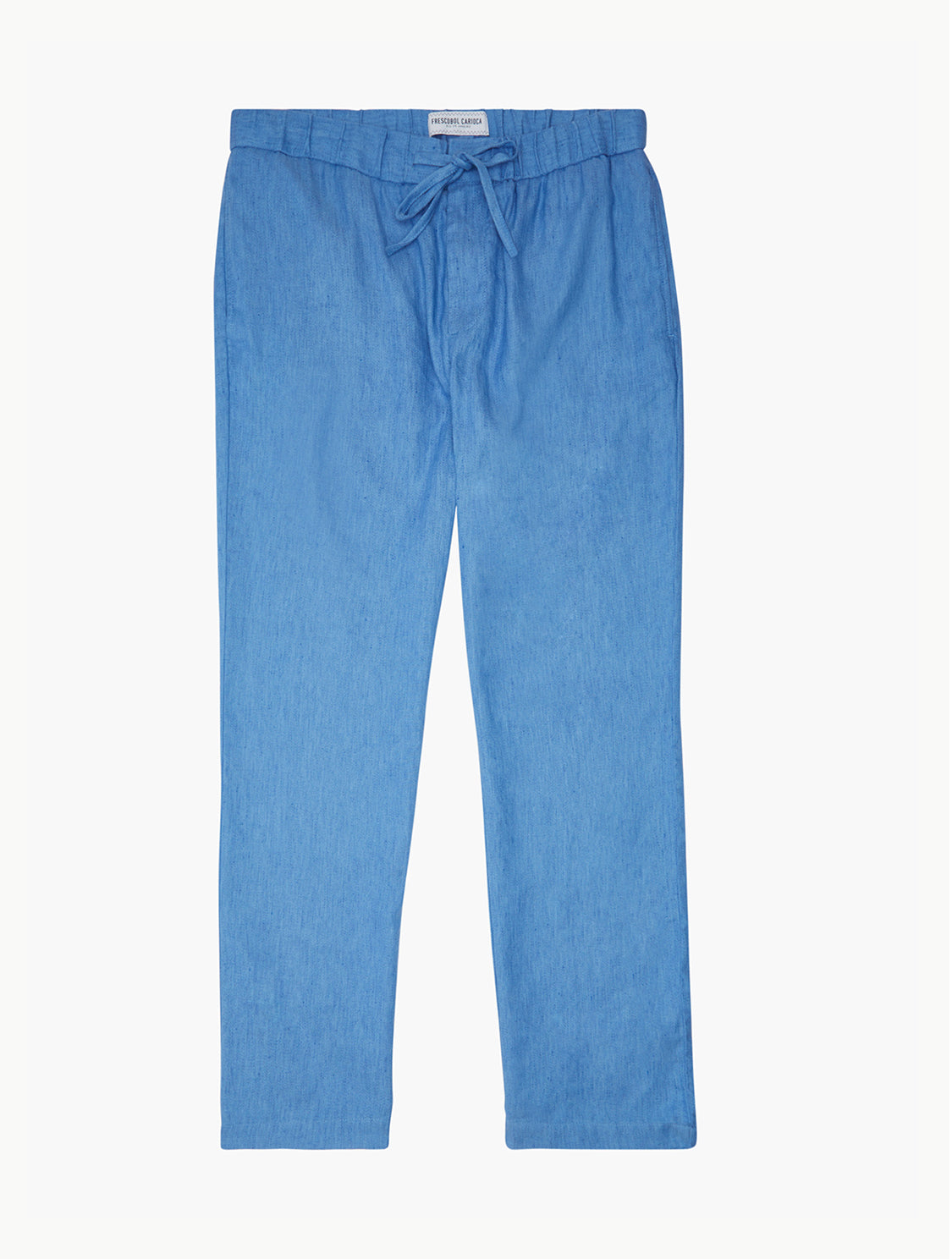 Griffon Linen - Navy Tailored Fit Linen Trousers