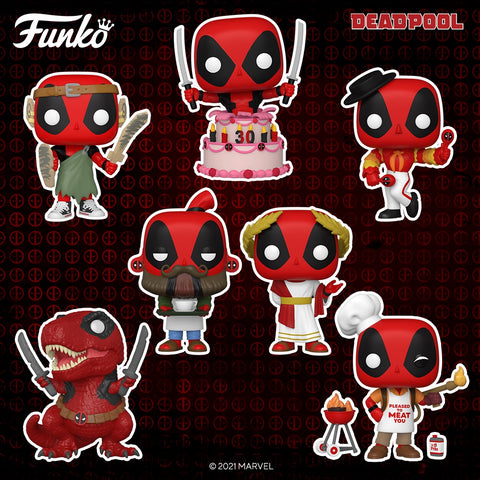 Deadpool - 30th Anniversary US Exclusive Pop! Vinyl 4-pack  [RS]-FUN58864-FUNKO