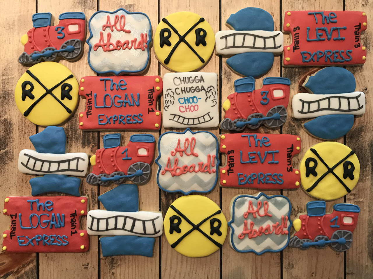 Train Birthday Cookies Dozen