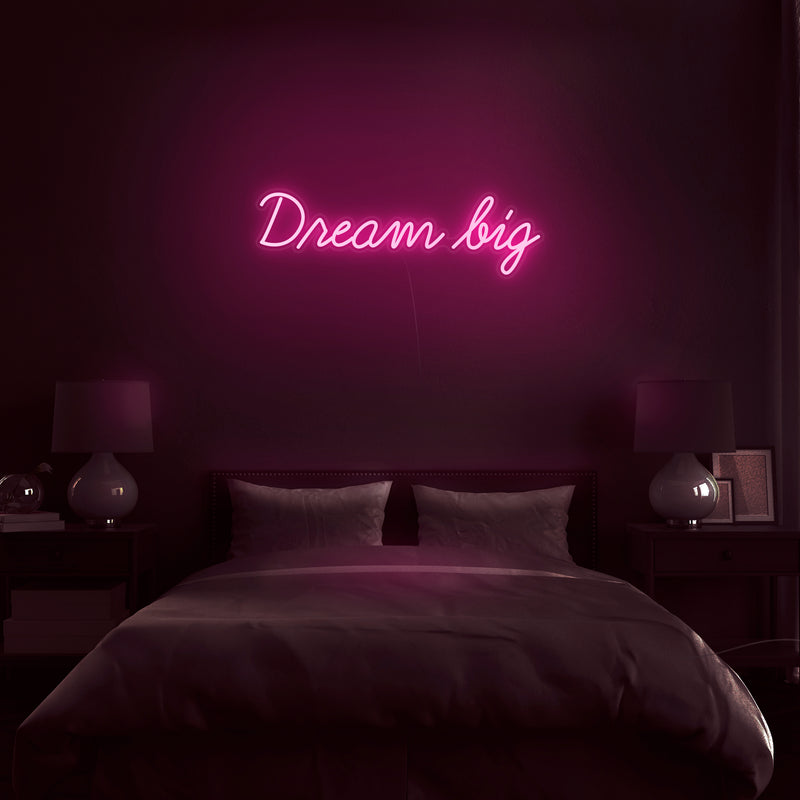 big pink neon sign