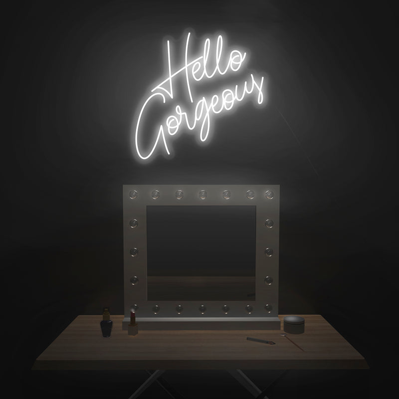 'Hello Gorgeous' V2 Neon Sign - Nuwave Neon