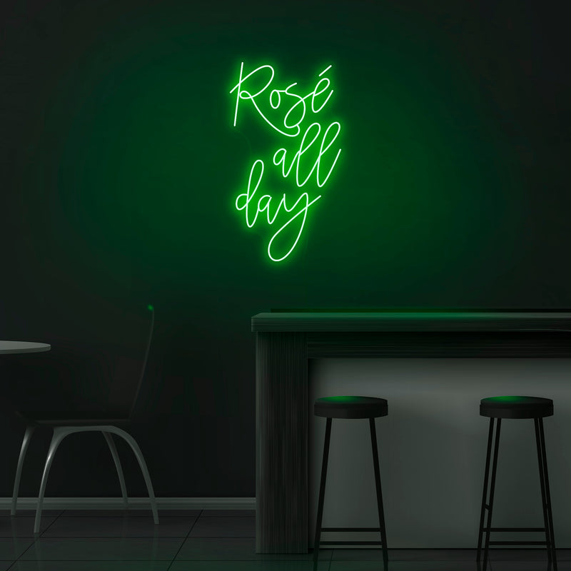 rose all day neon sign