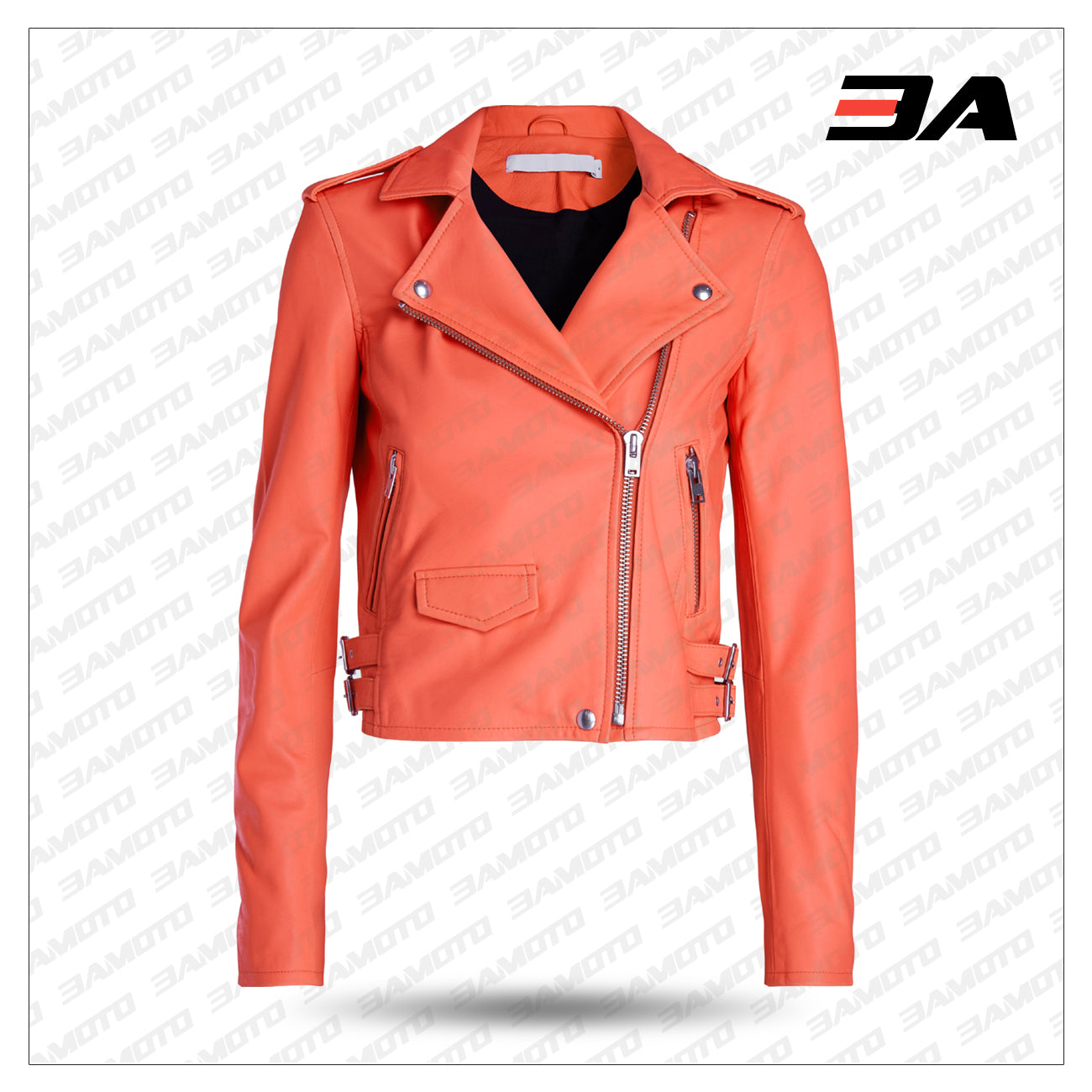 IRO Inspired Womens Red Leather Jacket - Buy Red Jacket Womens