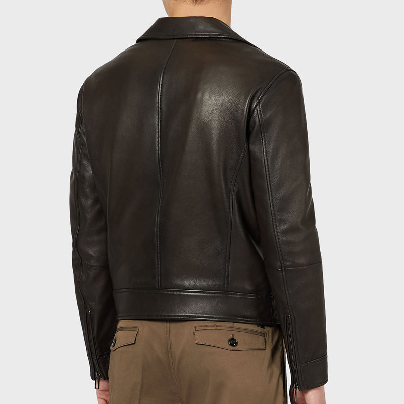 Men Dark Brown Leather Jacket - Buy Best Brown Leather Jacket for Men