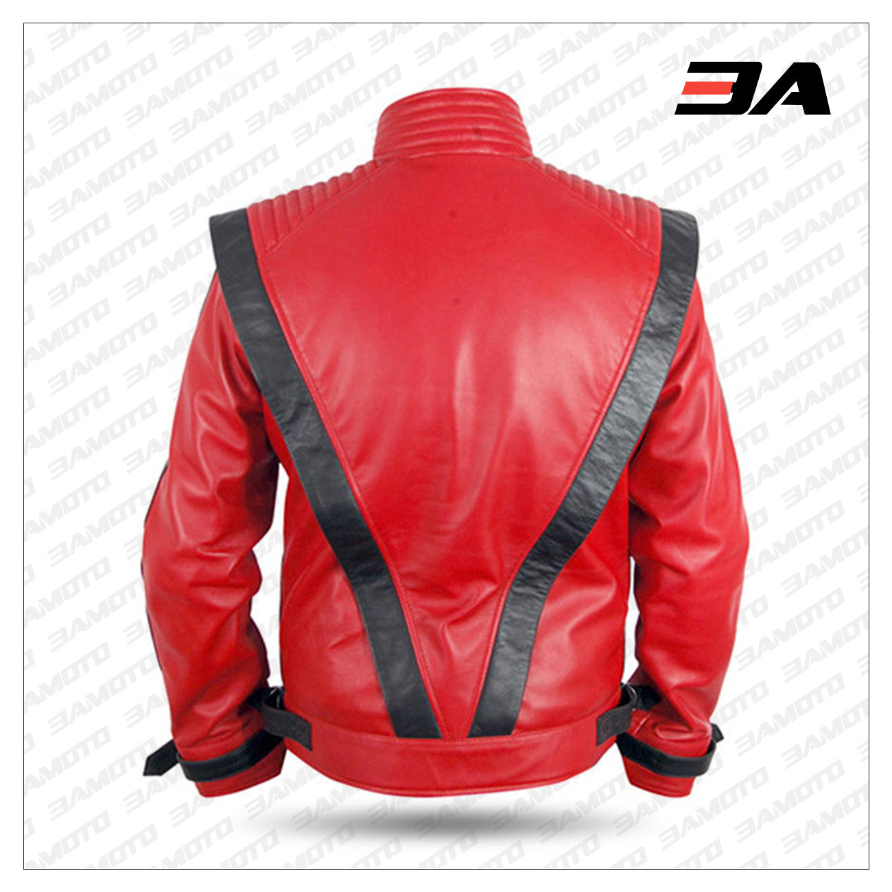 Michael Jackson Red Thriller Leather Jacket Costume - 3A ...