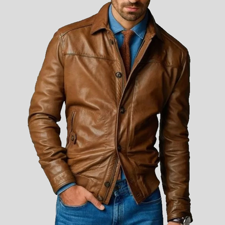 Как носят кожаные куртки мужские
