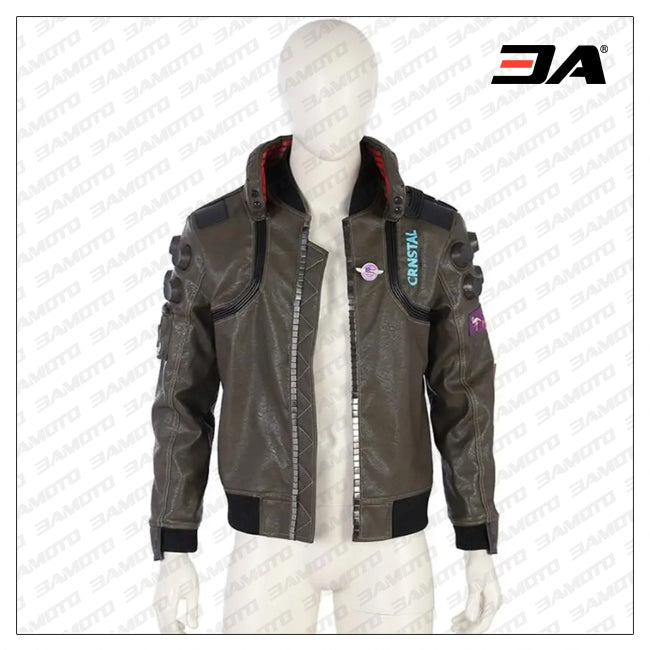 vaultroom×CYBERPUNK LEATHER BOMBERJACKET | hectordufau.com.br