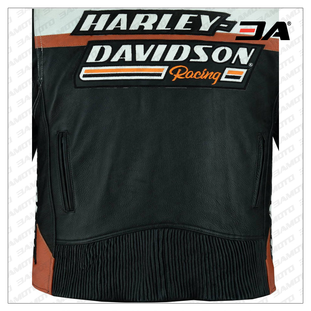 Harley Davidson Men's Raceway Screamin Eagle Leather Jacket Online