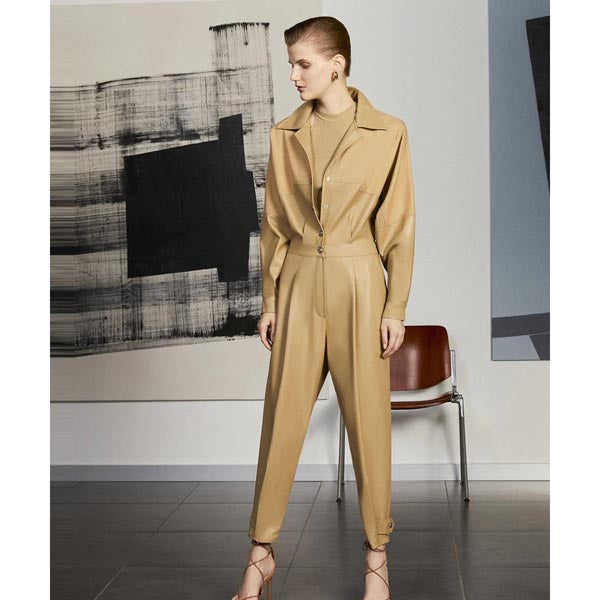 light brown jumpsuit womens