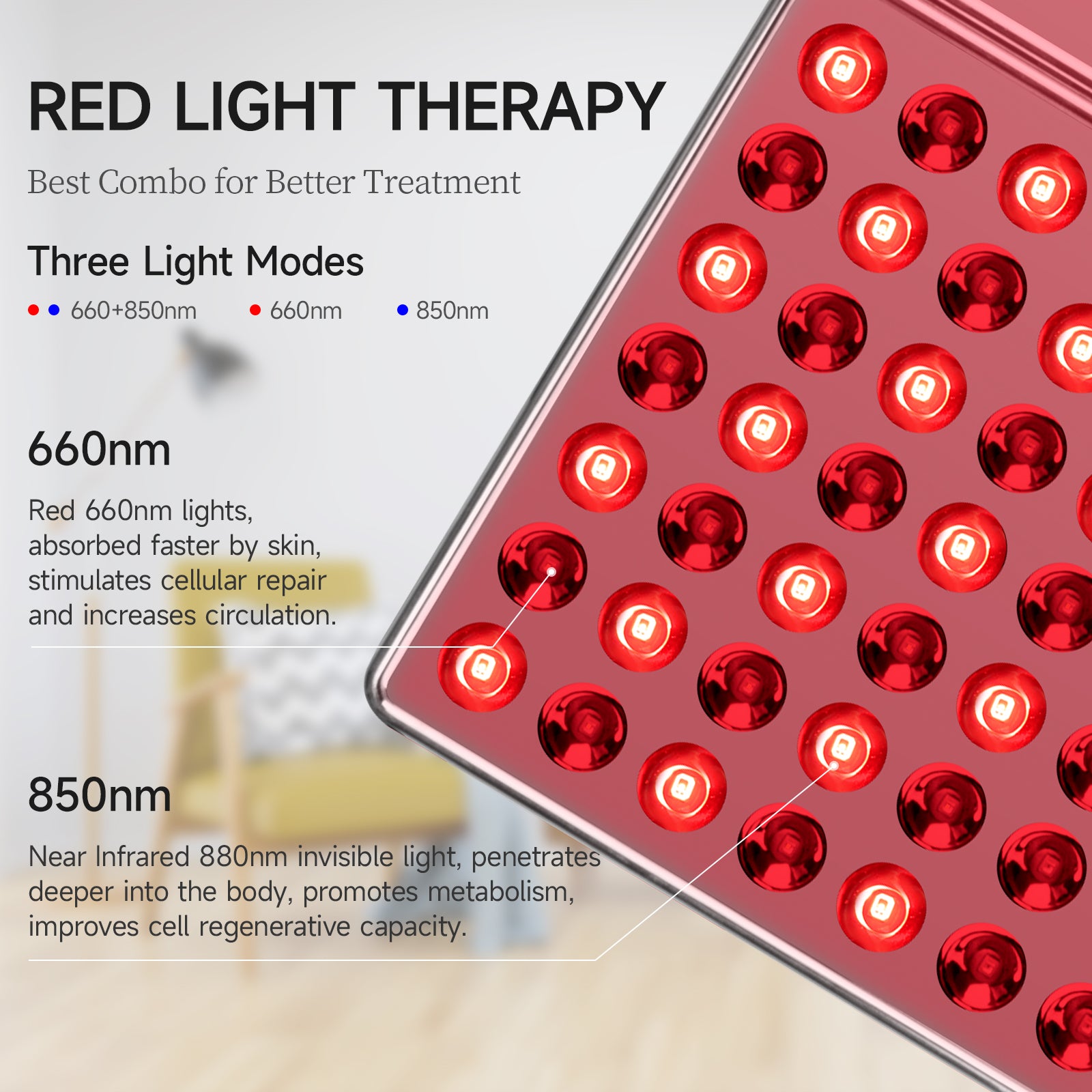 850 nm light therapy