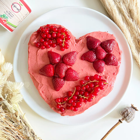 Schokokuchen mit Erdbeercreme