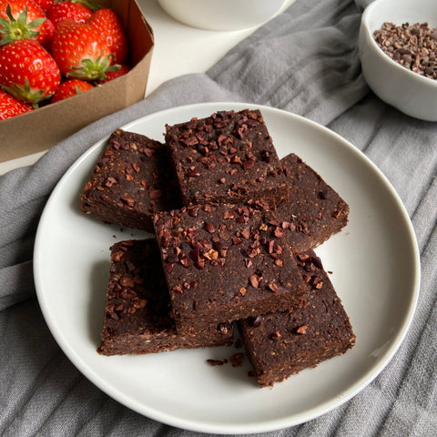 Gesunde Brownies, ohne Zucker, vegan, glutunfrei