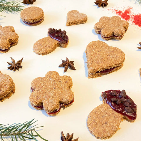 Vegane Plätzchen mit Marmelade 