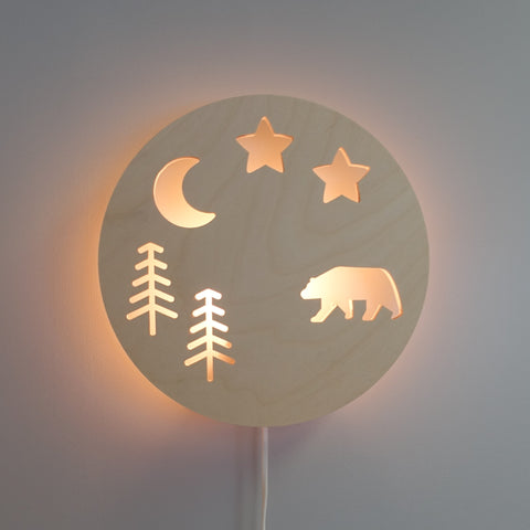 Wandlamp bosdieren