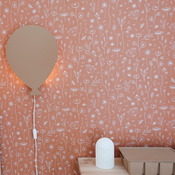 Wandlamp ballon spiced honey