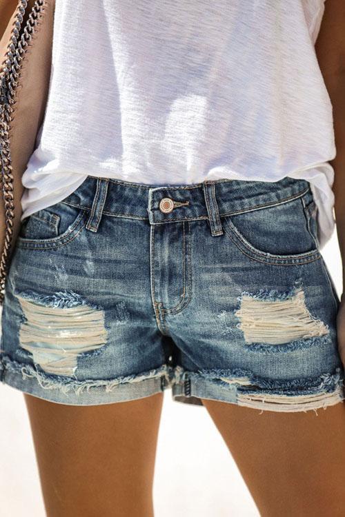 mid waist shorts