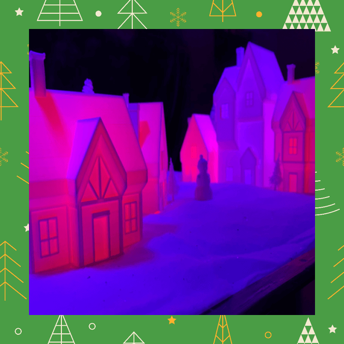 Thingiverse 3D printed miniature Christmas village design by yeg3d