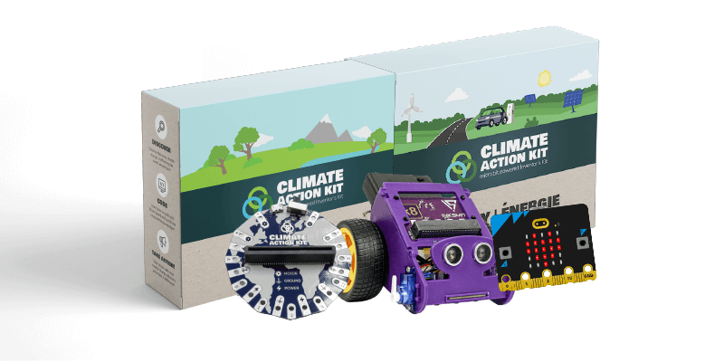 InkSmith's micro:bit powered robotics kits include: Climate Action Kits and k8 Modular Robotics Kit
