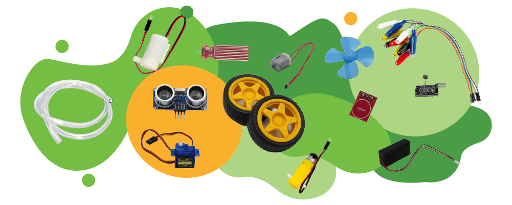 Spare robotics parts for the Climate Action Kit graphic