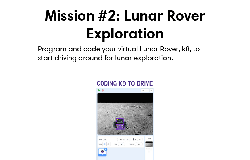 Virtual Coding Mission #2: Lunar Rover Exploration