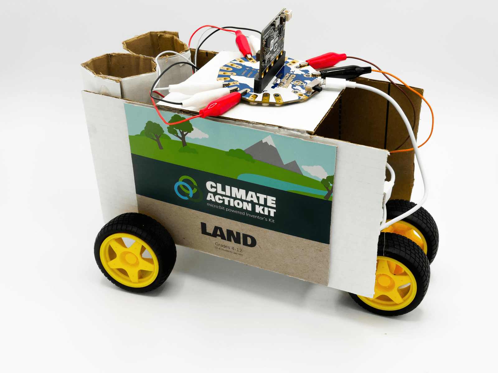 Image of an automated seed planter from the Land Climate Action Kit project on deforestation. 