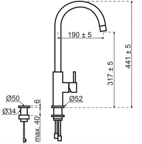 Afmetingen Selsiuz Push 3-in-1 Rond