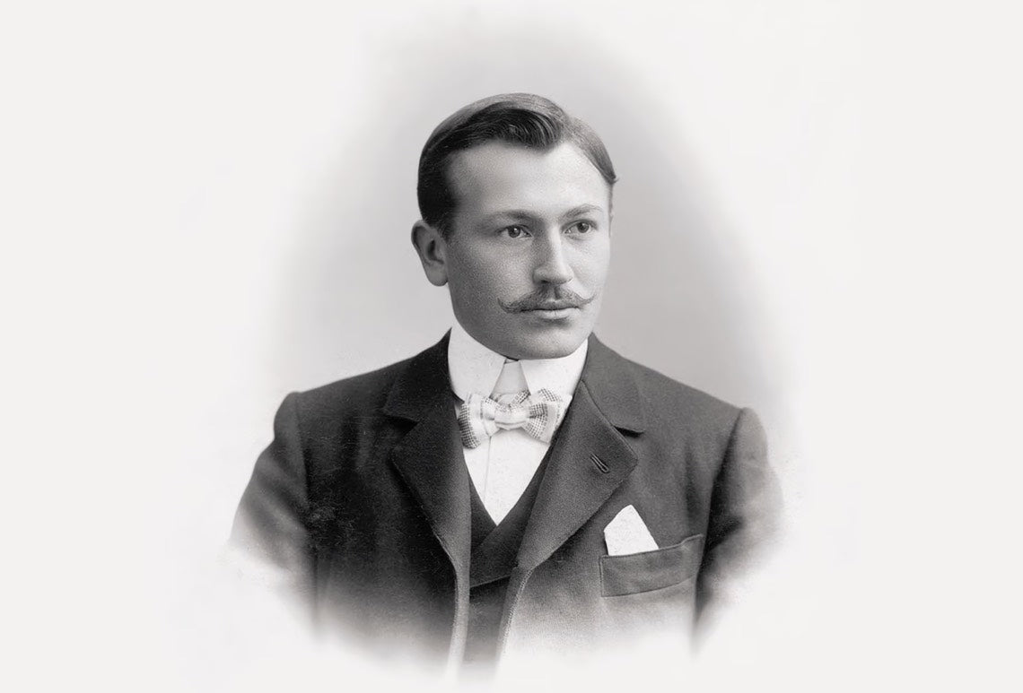 Portrait image of Hans Wilsdorf