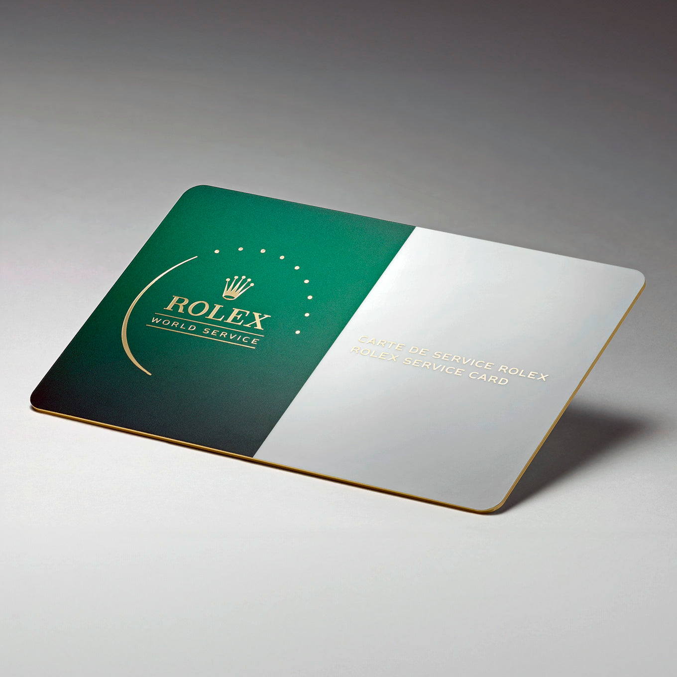 Rolex service guarantee card