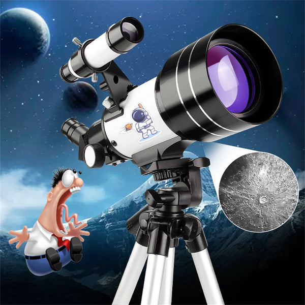 Telescopio Monocular F30070m Astronómico Profesional Lente Color