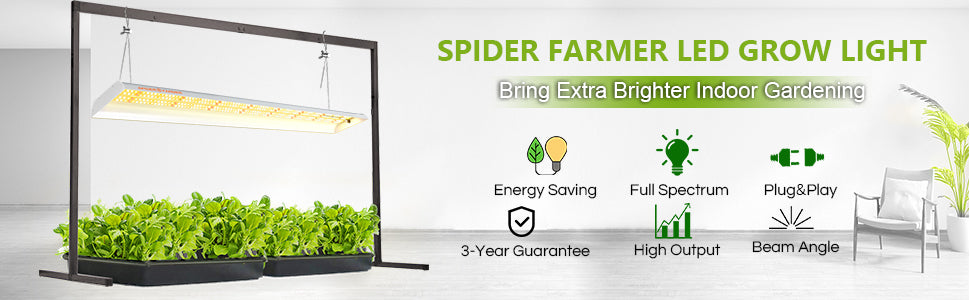 Spider farmer SF600 74W Growing Light For Vegetable