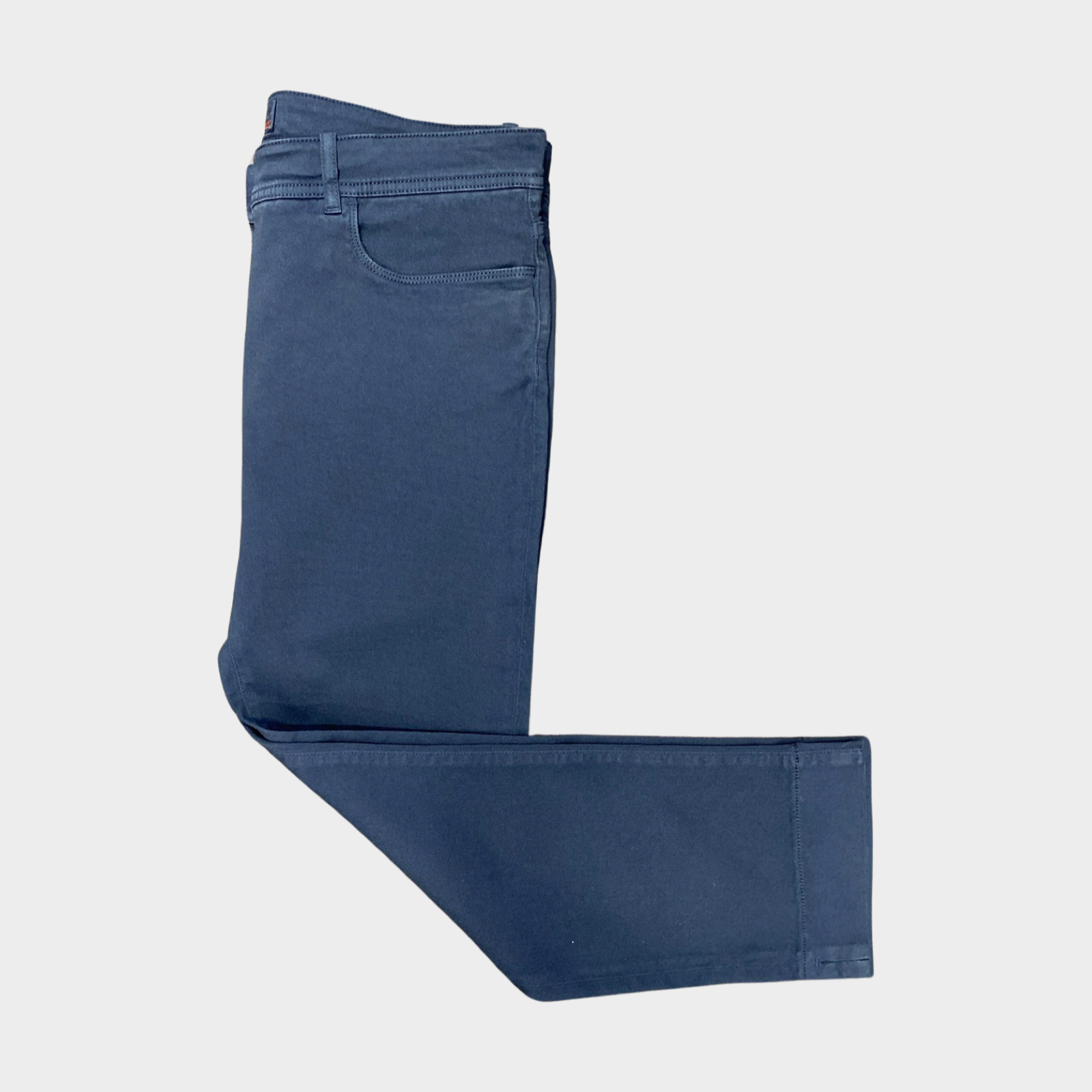 Image of Loro Piana women's navy cotton classic trousers