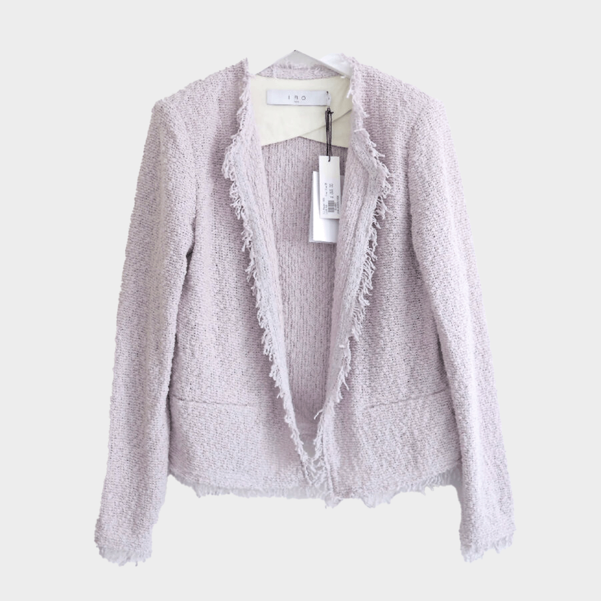 image of IRO women's Shavani Lilac Cotton Tweed Jacket