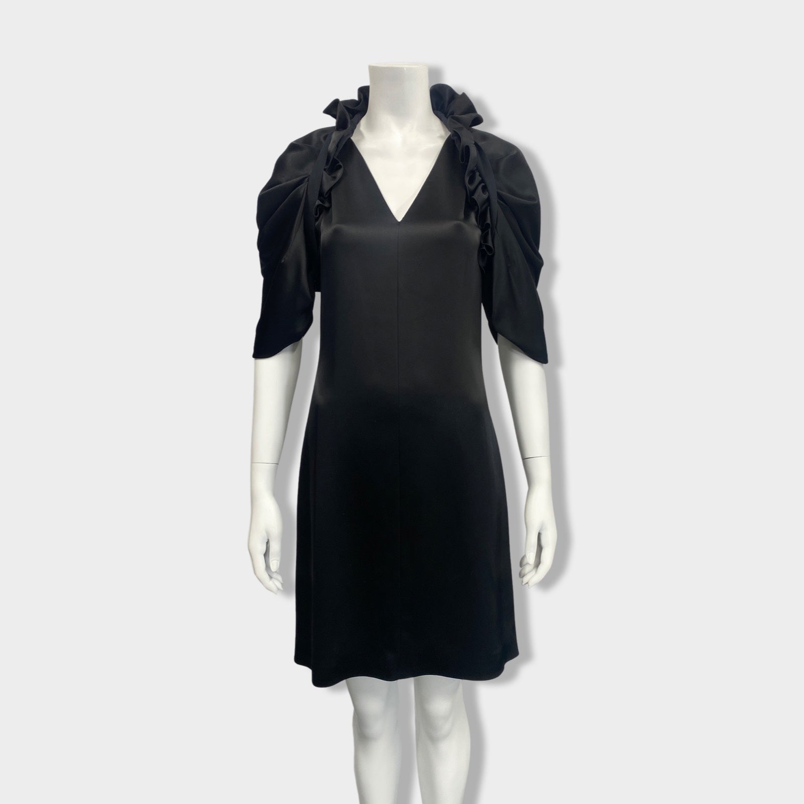 image of BALENCIAGA black two-piece dress