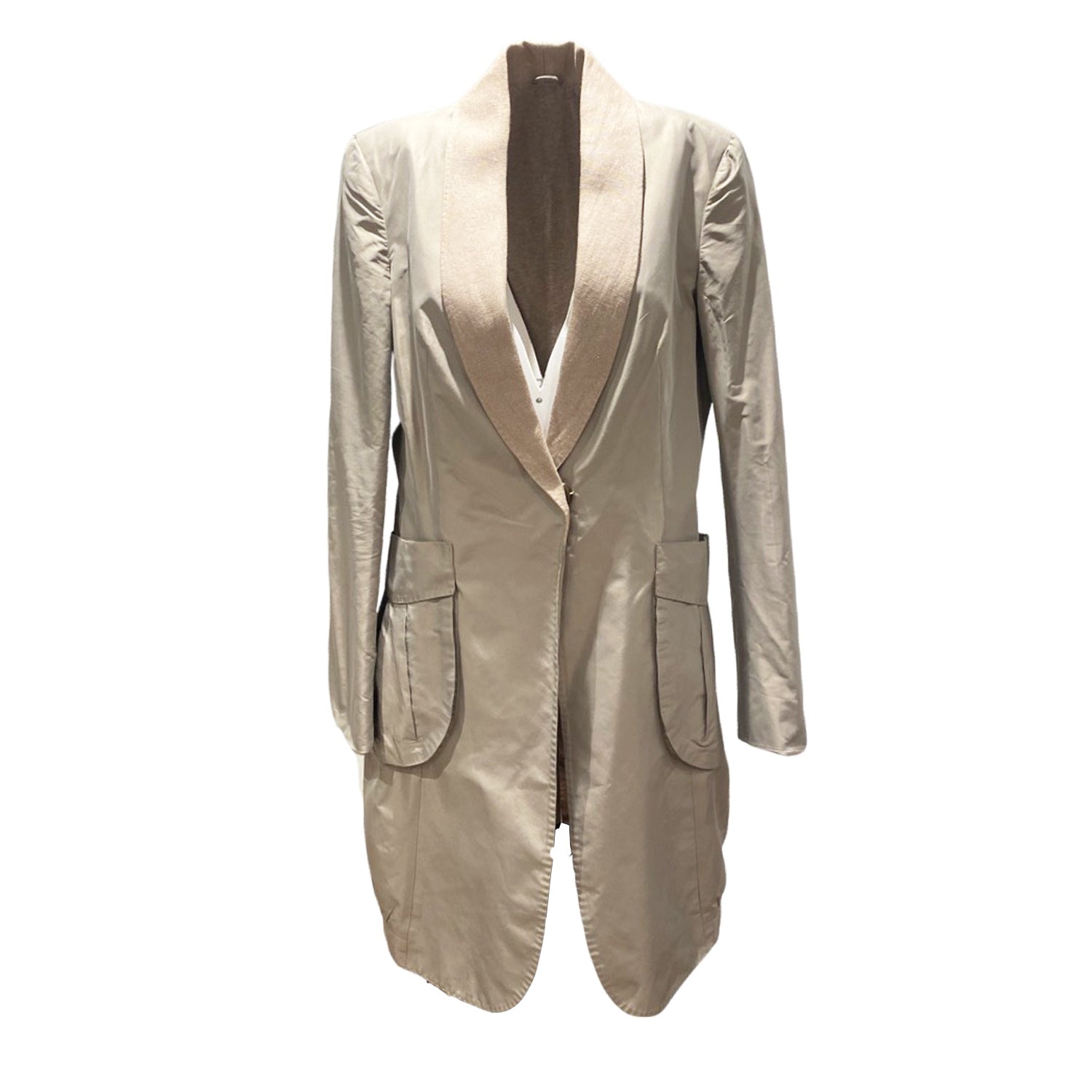 image of BRUNELLO CUCINELLI beige coat