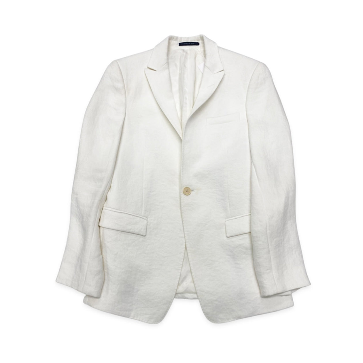 EMPORIO ARMANI ecru viscose summer set of jacket and trousers – Loop  Generation