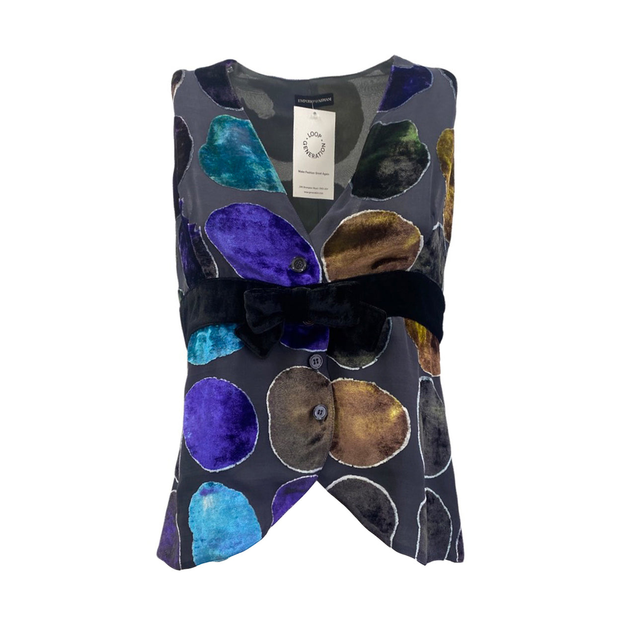 EMPORIO ARMANI multicolour velvet vest – Loop Generation