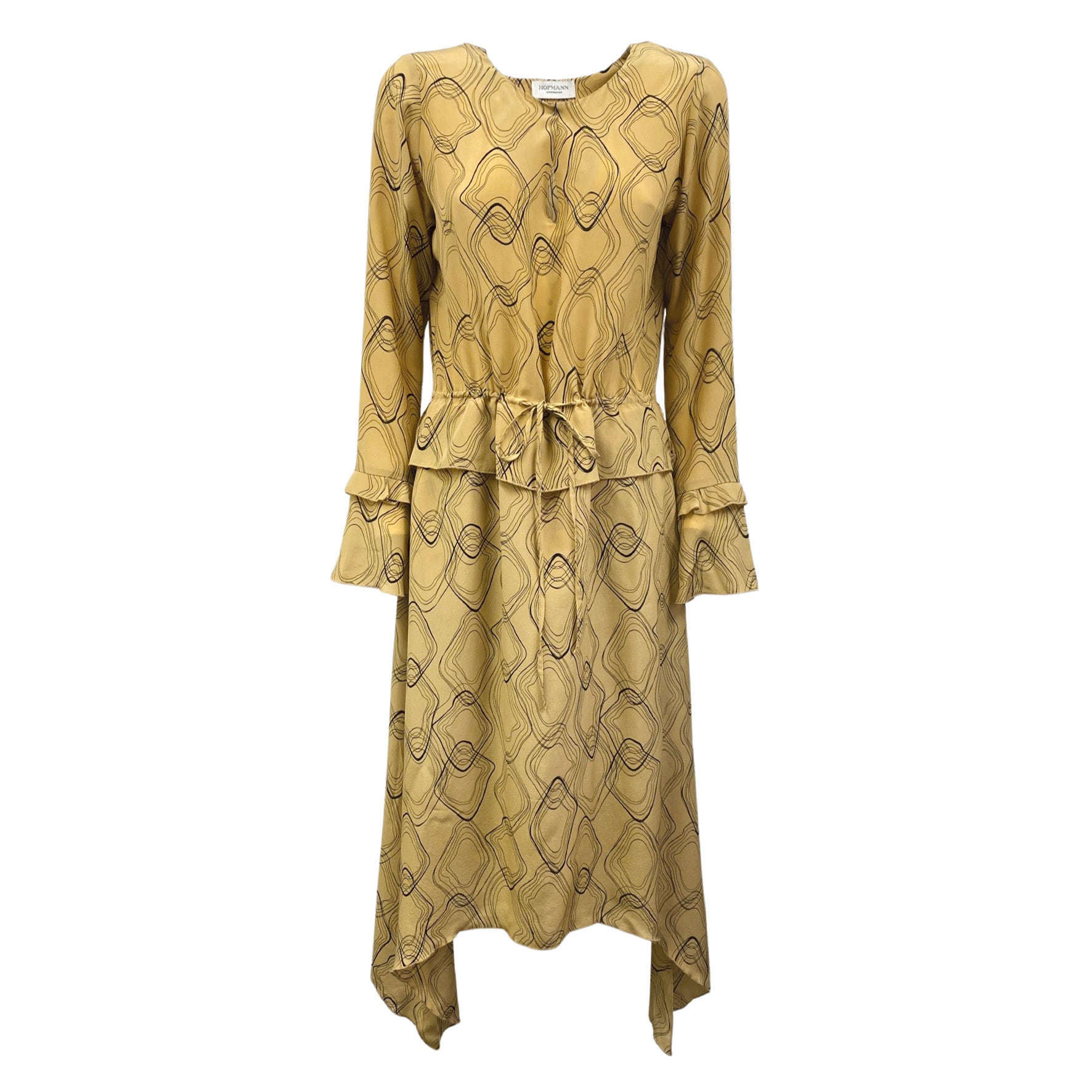 Image of HOFMANN COPENHAGEN abstract camel dress