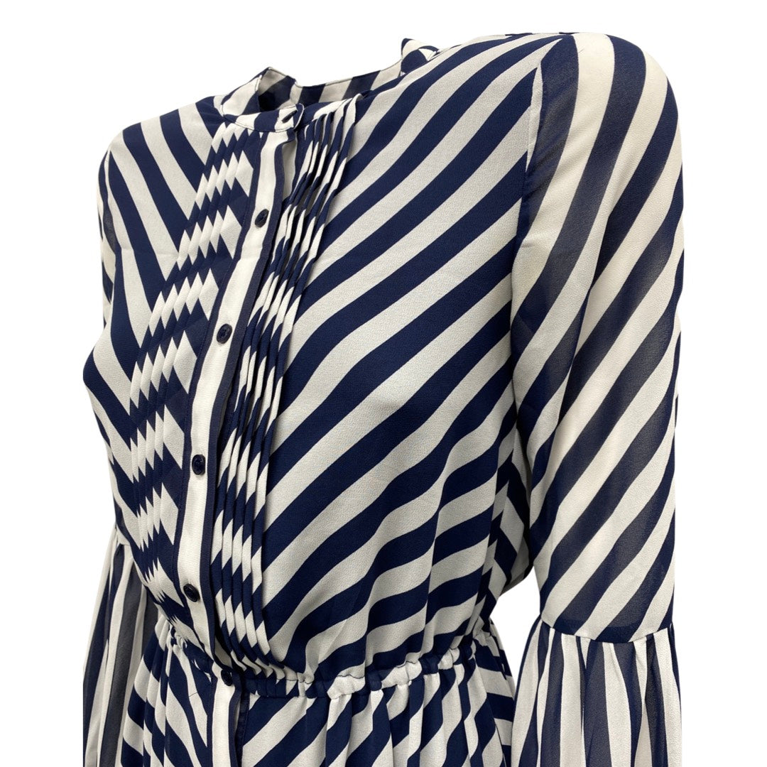 MICHAEL KORS navy and white striped dress – Loop Generation
