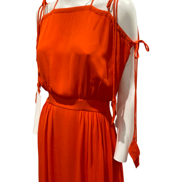 TORY BURCH orange viscose maxi dress – Loop Generation