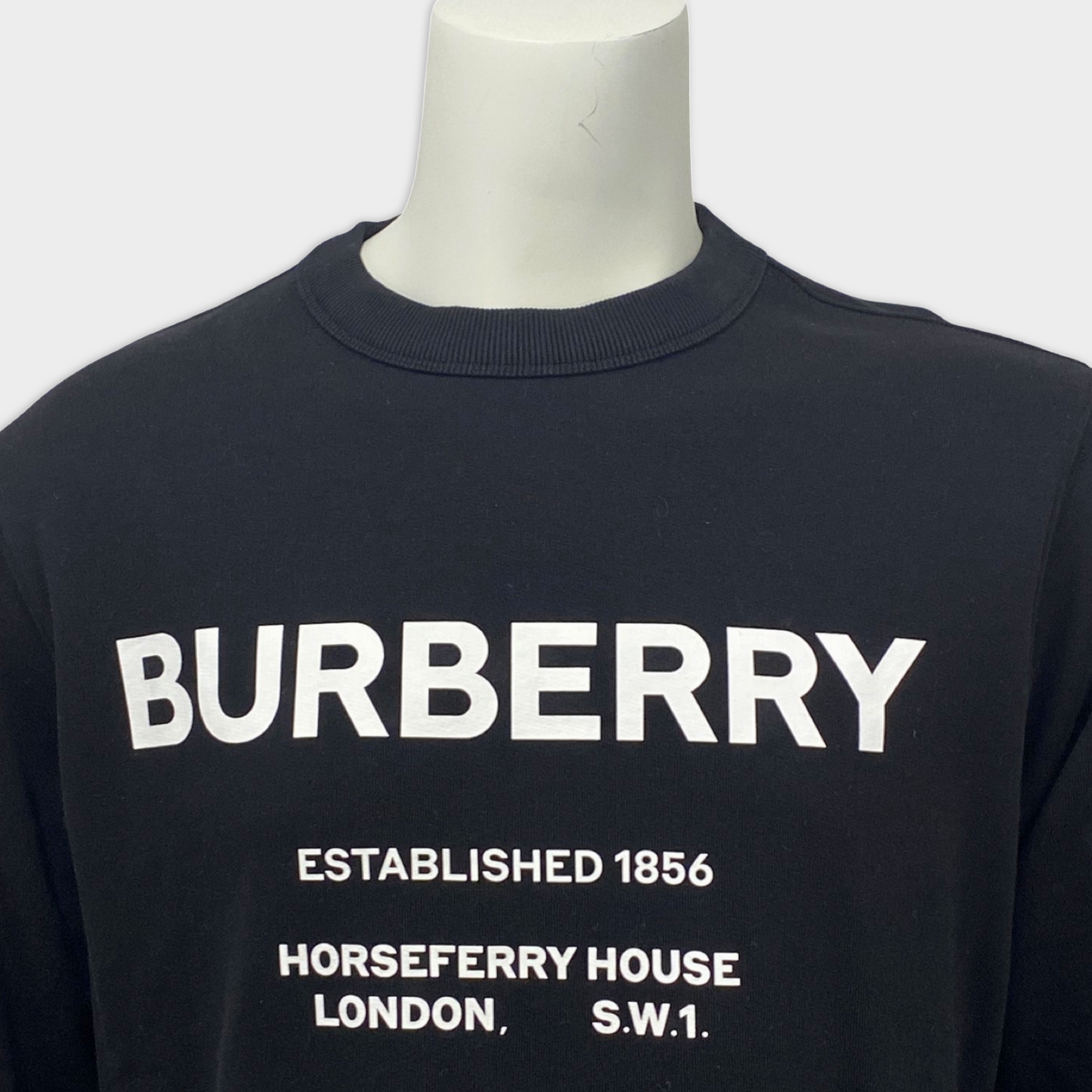 BURBERRY black logo cotton sweatshirt – Loop Generation